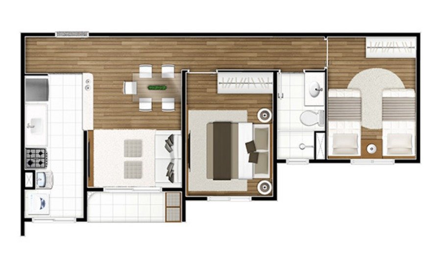 Apartamento para Venda por R$205.000,00 - Centro, Ferraz de vasconcelos / SP
