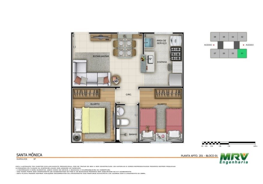 Apartamento para Venda por R$202.000,00 - Agua chata, Guarulhos / SP