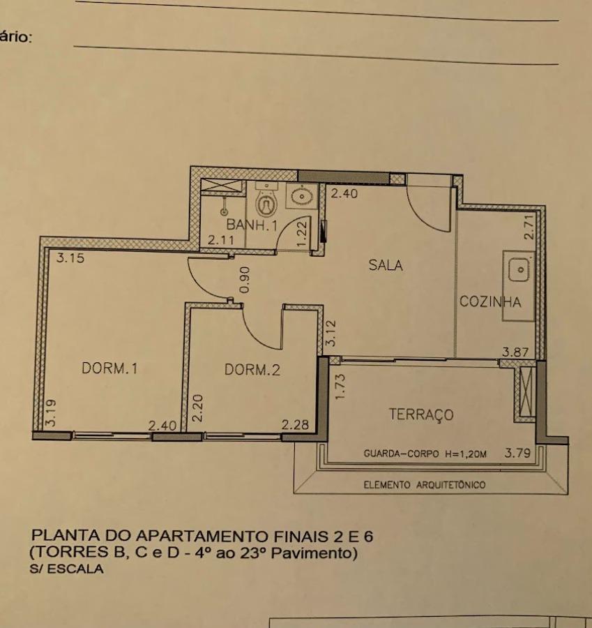 Apartamento à venda com 2 quartos, 42m² - Foto 7