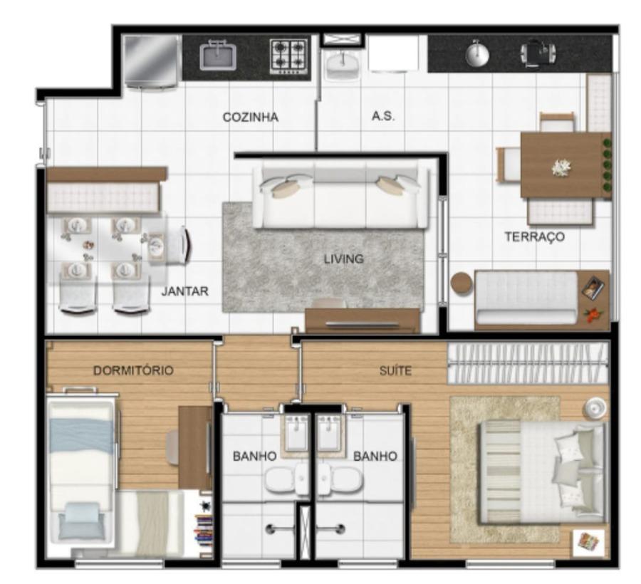 Apartamento à venda com 2 quartos, 58m² - Foto 9