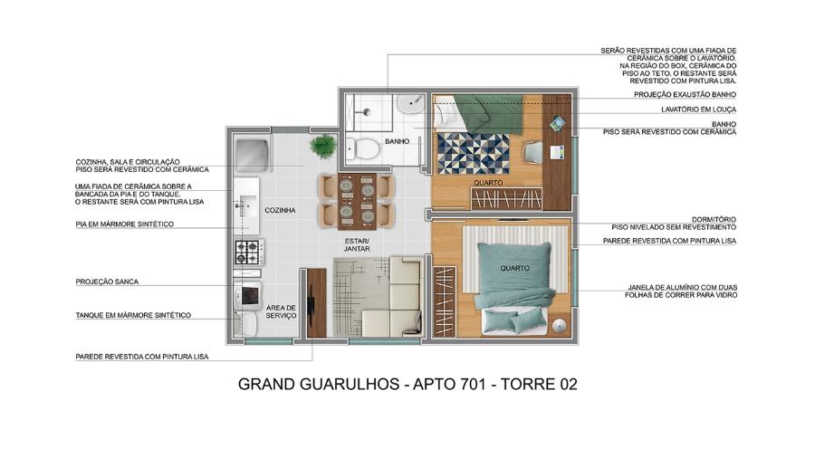 Apartamento, 2 quartos, 3687 m² - Foto 12