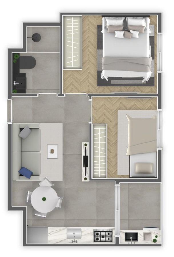 Apartamento, 2 quartos, 34 m² - Foto 4