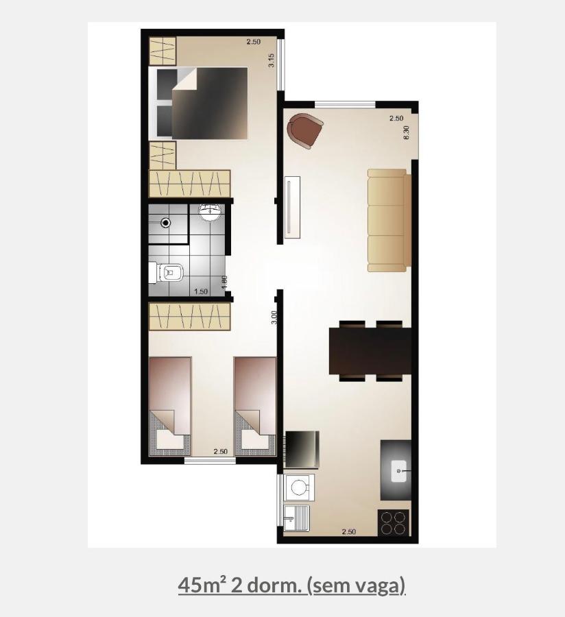 Apartamento, 2 quartos, 45 m² - Foto 14