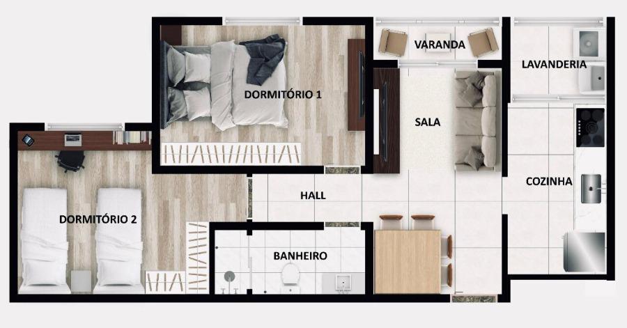 Apartamento à venda com 2 quartos, 53m² - Foto 17