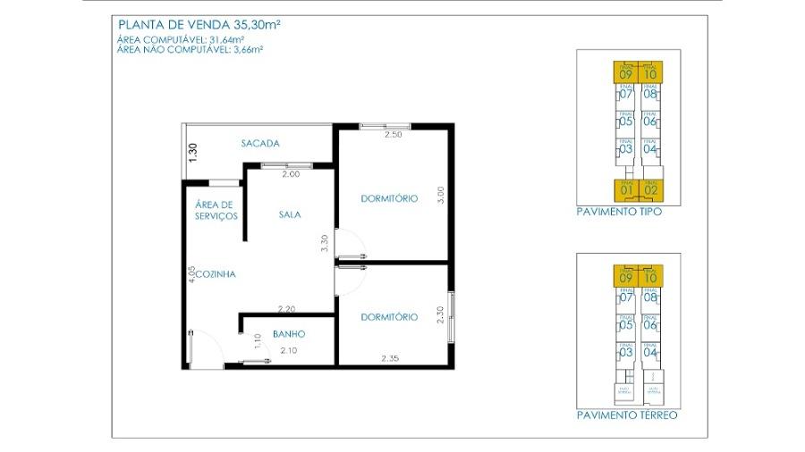 Apartamento, 2 quartos, 35 m² - Foto 6