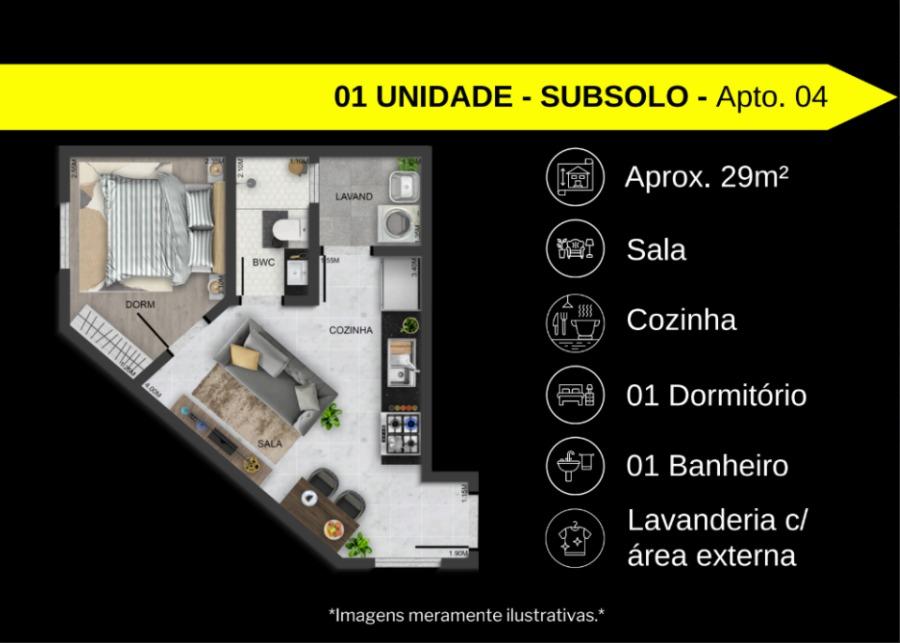 Apartamento, 1 quarto, 27 m² - Foto 6