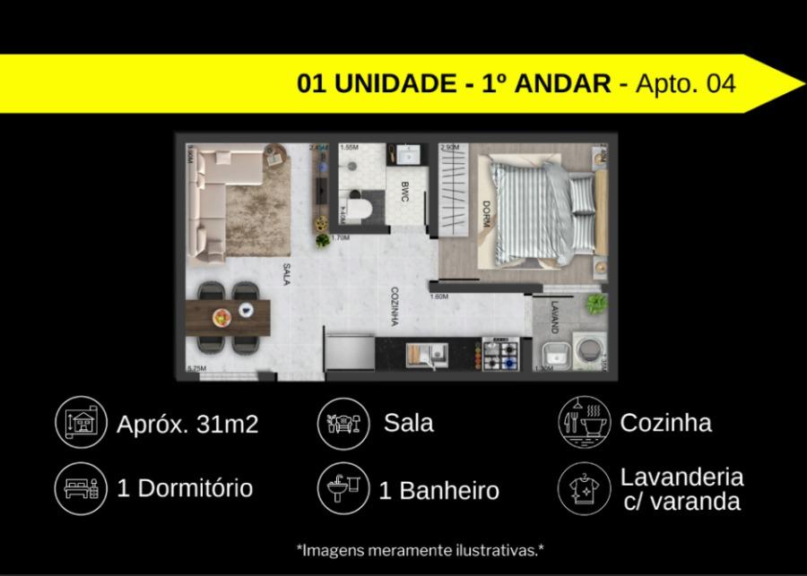 Apartamento, 1 quarto, 28 m² - Foto 6