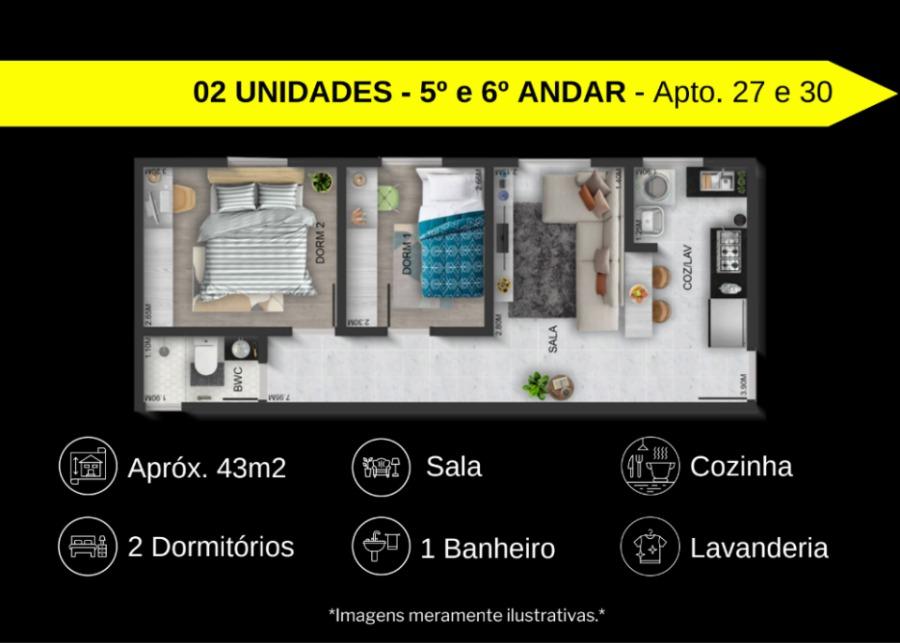 Apartamento, 2 quartos, 27 m² - Foto 17