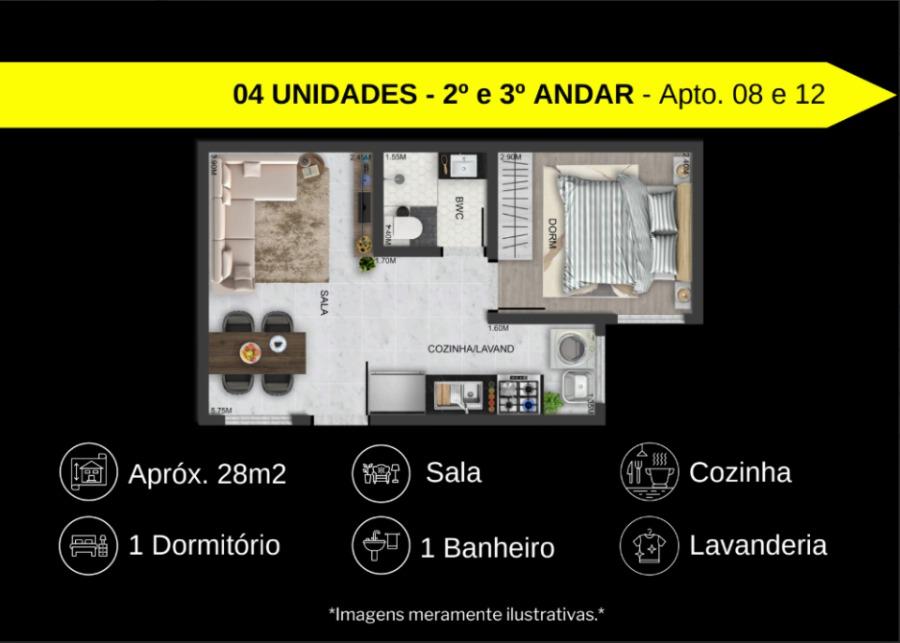 Apartamento, 1 quarto, 28 m² - Foto 8
