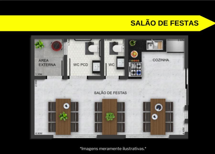 Apartamento, 2 quartos, 36 m² - Foto 6