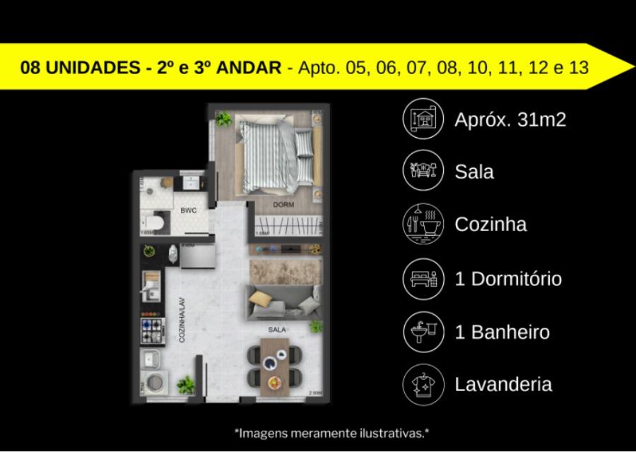 Apartamento, 2 quartos, 36 m² - Foto 8