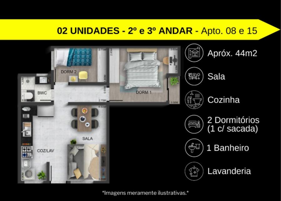 Apartamento, 2 quartos, 27 m² - Foto 10