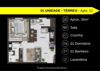 Apartamento para Venda por R$249.900,00 com 52m², 1 dormitório, 1 banheiro e 1 cozinha - Vila rui barbosa, São paulo / SP - Foto 2