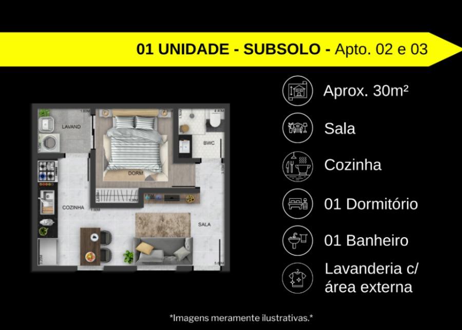 Apartamento, 1 quarto, 27 m² - Foto 3