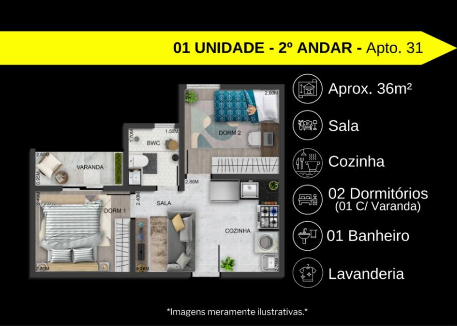 Apartamento, 1 quarto, 27 m² - Foto 8