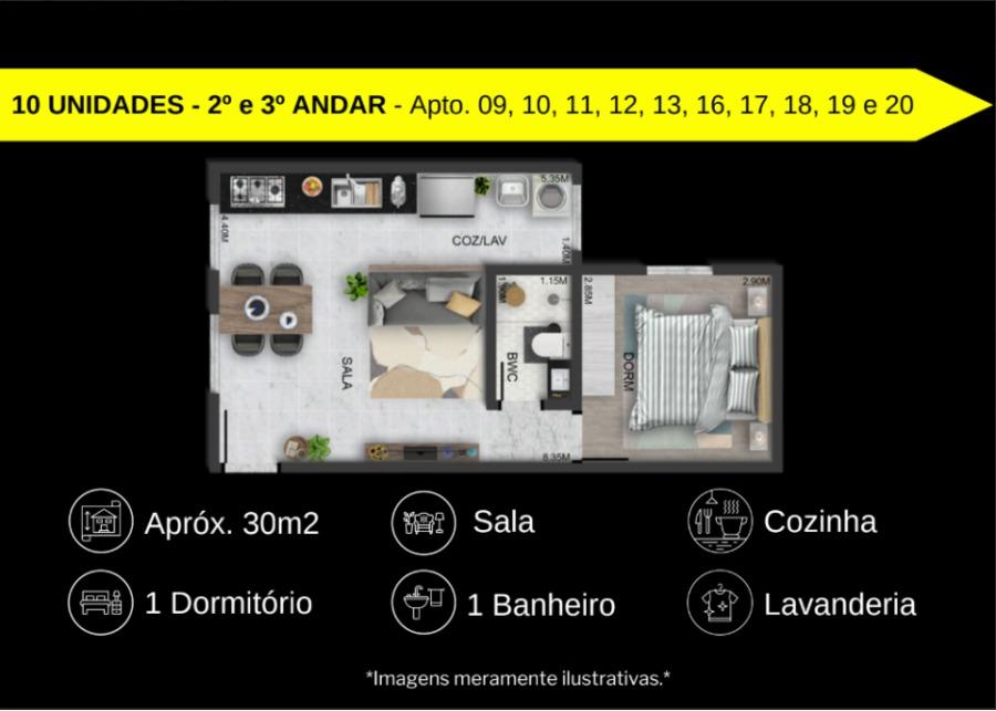 Apartamento, 2 quartos, 27 m² - Foto 11