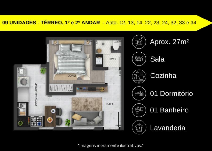 Apartamento, 1 quarto, 27 m² - Foto 5