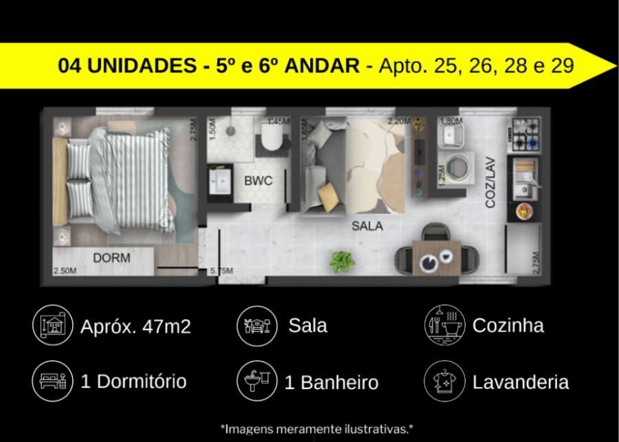 Apartamento, 2 quartos, 27 m² - Foto 16
