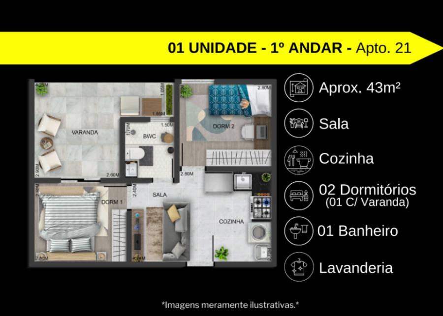 Apartamento, 1 quarto, 27 m² - Foto 9