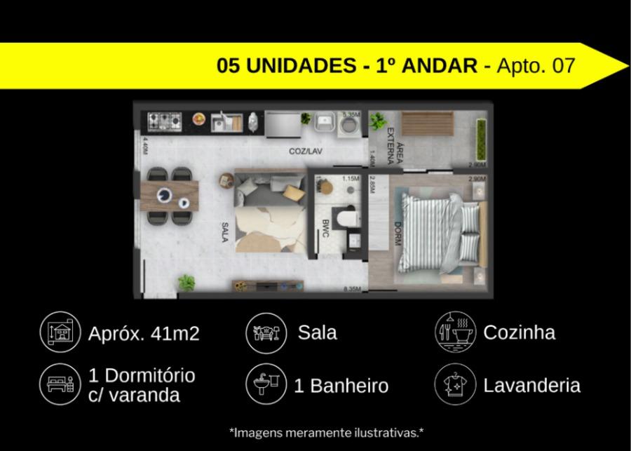 Apartamento, 2 quartos, 27 m² - Foto 9