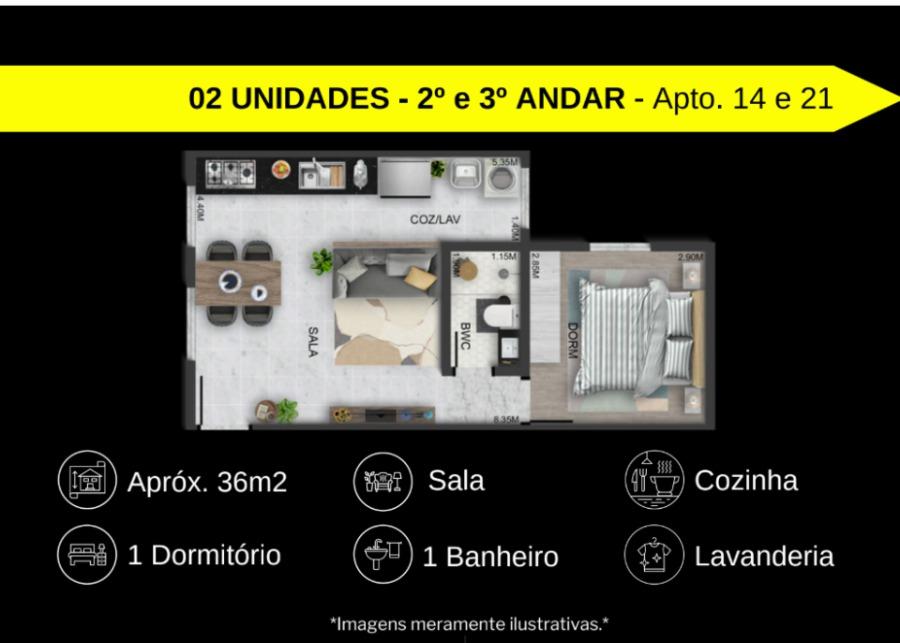 Apartamento, 2 quartos, 27 m² - Foto 12