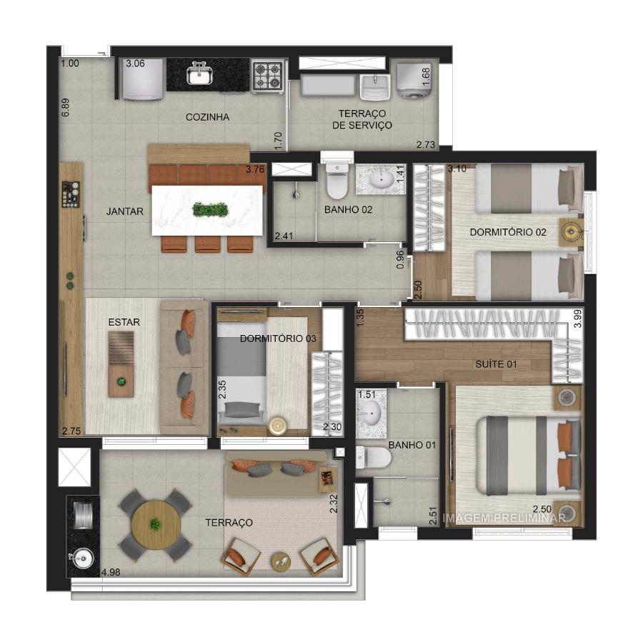 Apartamento, 2 quartos, 64 m² - Foto 15
